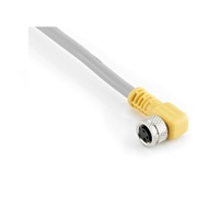 HTM CORDSET&lt;BR&gt;3 PIN M8 FEMALE ELB 5M PVC YE 24AWG 60VAC/75VDC