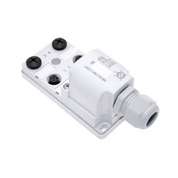 MENCOM JUNCTION BLOCK&lt;BR&gt;4-3 PIN M12 / FW SIDE 48VAC/DC