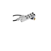 JDC-84N-212-C050 MENCOM JUNCTION BLOCK<BR>8-4 PIN M12 / 5M SIDE PUR BK 48VAC/DC NPN LED