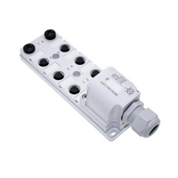 MENCOM JUNCTION BLOCK<BR>8-4 PIN M12 / FW SIDE 48VAC/DC