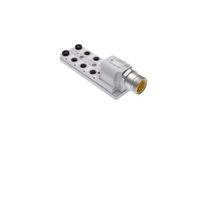 MENCOM JUNCTION BLOCK&lt;BR&gt;8-3 PIN M12 /10 PIN 1 1/8&quot; MINI SIDE 48VAC/DC PNP LED