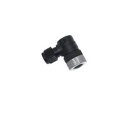 MENCOM CIRCULAR CONNECTOR<BR>3 PIN M12 FEMALE ELB FW PG7 CG 250VAC/DC