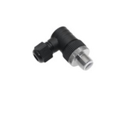 MENCOM CIRCULAR CONNECTOR<BR>4 PIN M12 MALE ELB FW PG7 CG 250VAC/DC