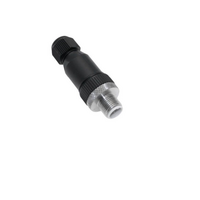 MENCOM CIRCULAR CONNECTOR&lt;BR&gt;4 PIN M12 MALE STR FW PG7 CG 250VAC/DC
