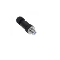 MENCOM CIRCULAR CONNECTOR<BR>5 PIN M12 MALE STR FW PG7 CG 50VAC/DC