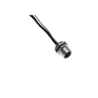 MENCOM CIRCULAR CONNECTOR&lt;BR&gt;5 PIN M12 FEMALE STR FM 1&#39; 22AWG PG9 THR 300VAC/DC