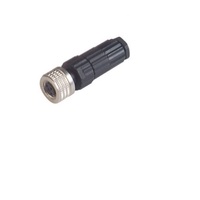 HIRSCHMANN CIRCULAR CONNECTOR<BR>3 PIN M8 FEMALE STR FW PG7 CG 60VAC/DC