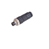 HIRSCHMANN CIRCULAR CONNECTOR<BR>3 PIN M8 MALE STR FW PG7 CG 60VAC/DC