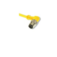 TURCK CORDSET<BR>3 PIN M12 MALE ELB 10M PVC YE 22AWG 250VAC/DC