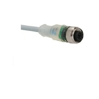TURCK CORDSET<BR>4 PIN M12 FEMALE STR 1M PVC YE 20AWG 10-30VDC PNP LED