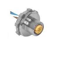 TURCK CIRCULAR CONNECTOR<BR>4 PIN M12 FEMALE STR FM 0.5M 22AWG 1/2" NPSM THR 250VAC/300VDC