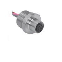 TURCK CIRCULAR CONNECTOR<BR>4 PIN M12 FEMALE STR FM 0.2M 22AWG 1/2" NPT THR 250VAC/DC