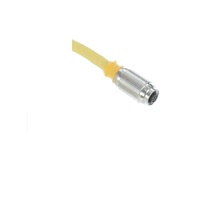 TURCK CORDSET<BR>4 PIN M12 FEMALE STR 0.2M TPE YE WELD 18AWG 250VAC/DC