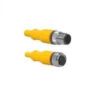RKC 4.4T-3-RSC 4.4T/S1587 TURCK CORDSET<BR>4 PIN M12 F/M STR 3M TPE YE WELD 18AWG 250VAC/DC