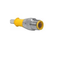 RS 4.4T-5 TURCK CORDSET<BR>4 PIN M12 MALE STR 5M PVC GY 22AWG 250VAC/DC