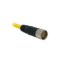TURCK CORDSET&lt;BR&gt;12 PIN M23 MALE STR 2M PVC YE 11/18AWG 300VAC/DC