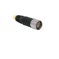 TURCK CORDSET&lt;BR&gt;12 PIN M23 MALE STR 5M PVC YE 18AWG 300VAC/DC