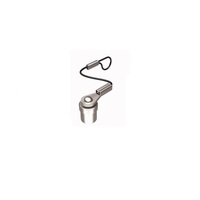 TURCK PART&lt;BR&gt;M8 FEMALE CLOSURE CAP BRASS W/6&quot; LANYARD