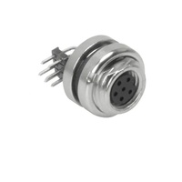 TURCK CIRCULAR CONNECTOR&lt;BR&gt;4 PIN M8 FEMALE ELB BM 7/16&quot; UNF THR 30VAC/36VDC