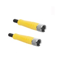 TURCK CORDSET&lt;BR&gt;6 PIN M8 F/F STR 1.5M TPU BK HI-FLEX 26AWG 125VAC/DC