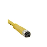 TURCK CORDSET&lt;BR&gt;3 PIN M8 FEMALE STR 0.3M PVC YE 24AWG 125VAC/DC