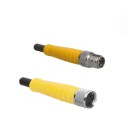 TURCK CORDSET&lt;BR&gt;3 PIN M8 F/M STR 1M TPU BK HI-FLEX 24AWG 125VAC/DC