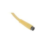 TURCK CORDSET&lt;BR&gt;3 PIN M8 MALE STR 2M PVC YE 24AWG 125VAC/DC
