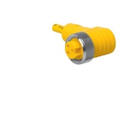 WKM 40-5M/S1587 TURCK CORDSET<BR>4 PIN 7/8" MINI FEMALE ELB 5M TPE YE WELD 18AWG 300VAC/DC