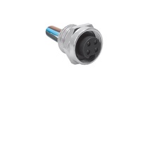 TURCK CIRCULAR CONNECTOR&lt;BR&gt;2 PIN 7/8&quot; MINI FEMALE STR FM 0.2M 18AWG 1/2&quot; NPSM THR 600VAC/DC