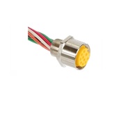 TURCK CIRCULAR CONNECTOR&lt;BR&gt;10 PIN 1 1/8&quot; MINI FEMALE STR FM 0.5M 16AWG 1/2&quot; NPT THR 600VAC/DC