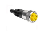 TURCK CORDSET&lt;BR&gt;3 PIN 7/8&quot; MINI FEMALE STR 1M PVC BK 14AWG 600VAC