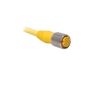 TURCK CORDSET&lt;BR&gt;10 PIN 1 1/8&quot; MINI FEMALE STR 10M PVC YE 16AWG 600VAC/DC