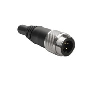 TURCK CORDSET&lt;BR&gt;4 PIN 1 3/8&quot; MINI MALE STR 1M PVC BK 10AWG 600VAC/DC