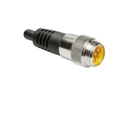 TURCK CORDSET&lt;BR&gt;3 PIN 7/8&quot; MINI MALE STR 10M PVC BK 14AWG 600VAC