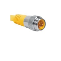 TURCK CORDSET&lt;BR&gt;2 PIN 7/8&quot; MINI MALE STR 2M PVC YE 18AWG 300VAC/DC