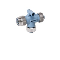 TURCK SPLITTER&lt;BR&gt;5 PIN &quot;T&quot; 7/8&quot; MINI M/F/F 250VAC/DC