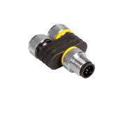 TURCK SPLITTER&lt;BR&gt;5 PIN &quot;Y&quot; M12 M/F/F 60VAC/75VDC