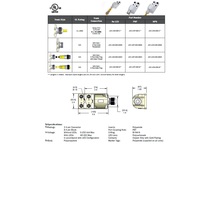 JDC-430-006-M000 MENCOM JUNCTION BLOCK<BR>4-3 PIN M12 / 6 PIN MINI SIDE 48VAC/DC