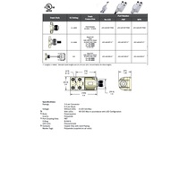 JDC-440-007-F000 MENCOM JUNCTION BLOCK<BR>4-3 PIN M12 / FW SIDE 48VAC/DC