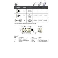 JDC-45P-219-V000 MENCOM JUNCTION BLOCK<BR>4-5 PIN M12 / 19 PIN M23 SIDE 48VAC/DC PNP LED