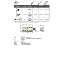 JDC-65P-215-C020 MENCOM JUNCTION BLOCK<BR>6-5 PIN M12 W/ 2M SIDE PUR BK 48VAC/DC PNP LED