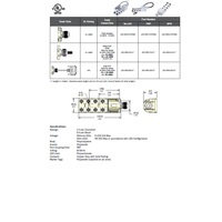 JDC-850-019-C050 MENCOM JUNCTION BLOCK<BR>8-5 PIN M12 / 5M SIDE PUR BK 48VAC/DC