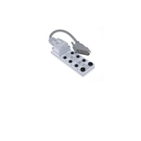 MENCOM JUNCTION BLOCK&lt;BR&gt;8-5 PIN M12 / 25 PIN SUB-D SIDE 10M PVC GY 48VAC/DC PNP LED