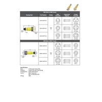 MDCIN-5MFP-AD1 MENCOM ADAPTOR<BR>5 PIN 7/8" MINI/M12 M/F STR 300VAC/DC