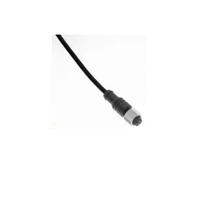 MENCOM CABLE<BR>4 PIN M12 FEMALE STR 5M TPE BK 22AWG 300VAC/DC