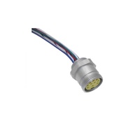MENCOM RECEPTACLE&lt;BR&gt;19 PIN 1 1/8&quot; MINI FEMALE STR FM 1&#39; PG16 THR 18/22AWG 300VAC/DC