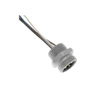 MINH-4MR-1-M20 MENCOM RECEPTACLE<BR>4 PIN 7/8" MINI MALE STR FM 1' M20 THR 14AWG 600VAC/DC