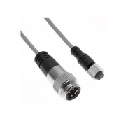 MENCOM DEVICENET CORDSET&lt;BR&gt;5 PIN 7/8&quot; MINI/M12 M/F STR 10M PVC GY 22/24AWG 300VAC/DC SHIELDED