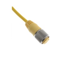 MIN-12FPX-12 MENCOM CORDSET<BR>12 PIN 1 1/8" MINI FEMALE STR 12' PVC YE 18AWG 300VAC/DC