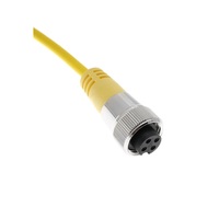 MENCOM CORDSET&lt;BR&gt;4 PIN 7/8&quot; MINI FEMALE STR 10M PVC YE 18AWG 300VAC/DC